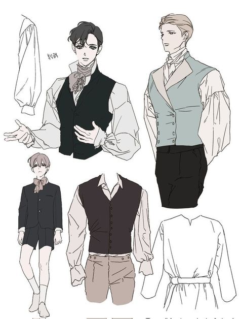 Victorian Male, Suit Drawing, 캐릭터 드로잉, Fashion Design Drawings, Drawing Clothes, 영감을 주는 캐릭터, Art Tutorials Drawing, Fantasy Clothing, The Villain