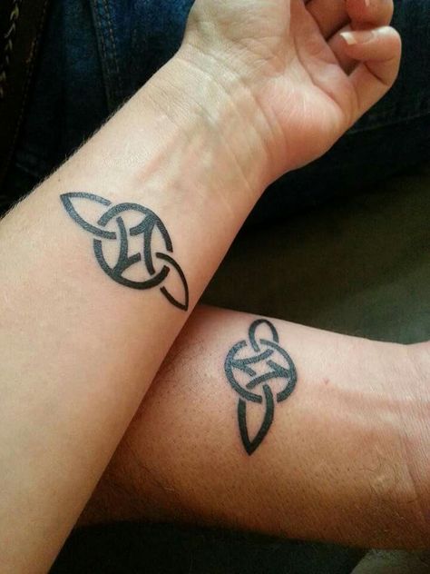 Celtic double trinity on our forearms  signifying undying love Eternal Love Tattoo, Celtic Heart Tattoo, Eternity Tattoo, Gaelic Tattoo, Trinity Knot Tattoo, Small Wave Tattoo, Love Symbol Tattoos, Best Couple Tattoos, Tattoos For Couples