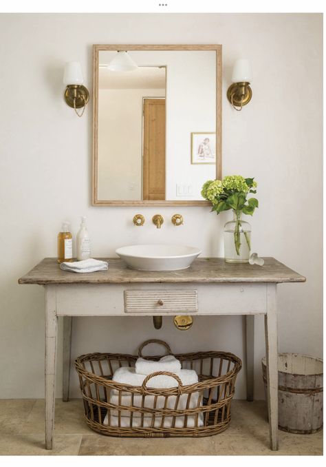 Brooke Giannetti, Antique Fountain, French Terracotta, Patina Farm, Steel Front Door, Fireplace Frame, Rustic Luxe, Cottage Bathroom, Home Luxury