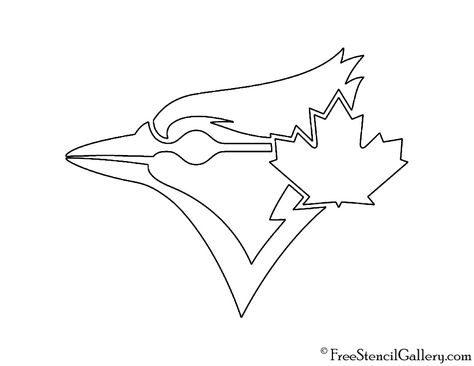 MLB - Toronto Blue Jays Logo Stencil | Free Stencil Gallery Easy Graffiti Letters, Blue Jay Tattoo, Jay Tattoo, Blue Jays Logo, Baseball Coloring Pages, Toronto Blue Jays Logo, Easy Graffiti, Blue Jays Baseball, Canadian Football