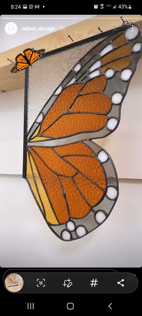 Monarch Stained Glass Pattern, Monarch Butterfly Stained Glass Pattern, Stained Glass Monarch Butterfly, Stained Glass Corner Patterns, Corner Stained Glass Patterns, Stained Glass Butterfly Pattern, Butterfly Stained Glass Pattern, Material Studies, Glass Butterflies