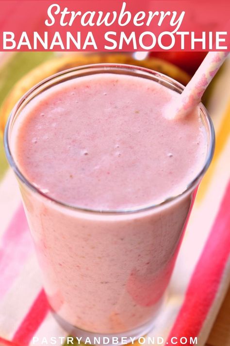 Strawberry Smoothie Without Yogurt, Smoothie Without Milk, Smoothie Without Banana, Smoothie Without Yogurt, Smoothie Recipes Strawberry, Keto Smoothie Recipes, Easy Healthy Smoothies, Smoothie Recipes Healthy Breakfast, Banana Smoothie Recipe