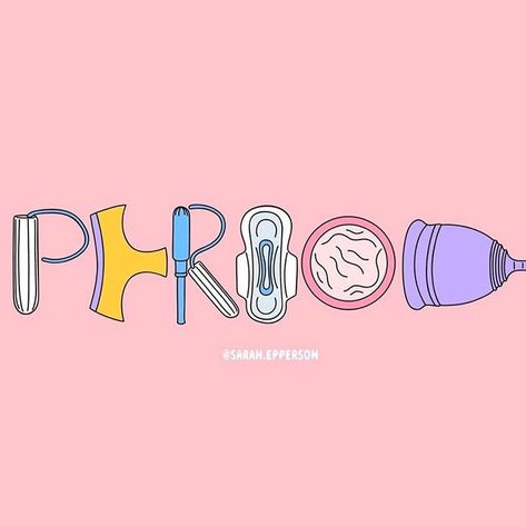 Period Poverty Illustration, Period Awareness Posters, Girl Period Illustration, Period Art Menstruation, Menstrual Illustration, Tampon Illustration, Contraception Poster, Menstrual Cup Illustration, Periods Illustration