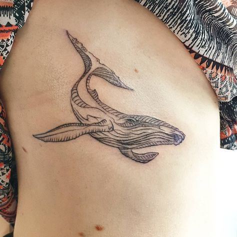 Whale Tattoo Ribcage, Whale Henna Tattoo, Whale Tattoo Leg, Whale Breaching Tattoo, Sea Floor Tattoo, Whale Tattoo Thigh, Gray Whale Tattoo, Whale Tattoo Back, Hump Back Whale Tattoo