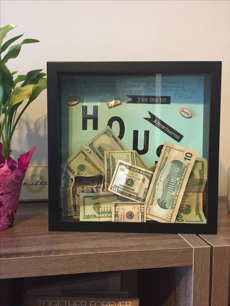 Shadow Box Gifts, Diy Shadow Box, Diy Wedding Gifts, Savings Box, Box Diy, Money Ideas, Printing Press, Box Gift, Storage Ideas