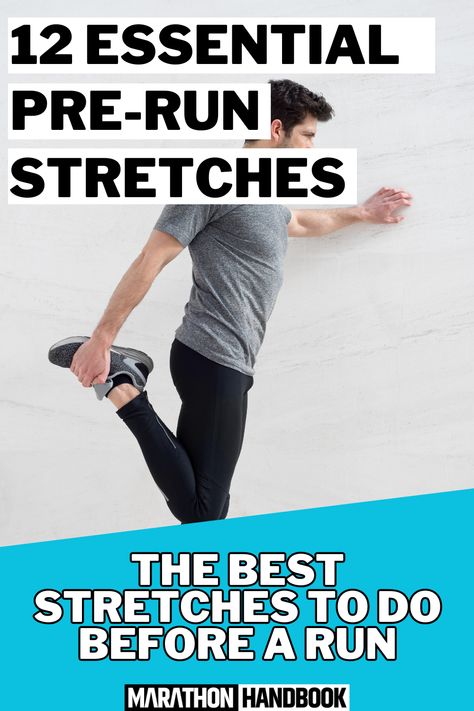 Pre Run Stretches For Beginners, Stretches For Running, Best Stretches For Runners, Pre Run Stretches, Run Stretches, Stretches Before Running, Static Stretches, Post Run Stretches, Stretches For Runners