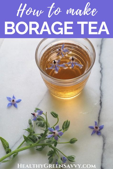 Borage Benefits, Borage Uses, Borage Leaves, Borage Tea, Herbal Remedies Recipes, Medicinal Herbs Garden, Herbal Teas Recipes, Herbal Drinks, Herb Recipes