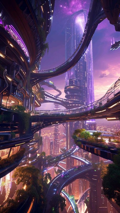 Dark Futuristic Aesthetic, Futuristic City Utopia, Cp9 One Piece, Sci Fi Aesthetic, Scifi City, Future Cities, Tara Sutaria, Sci Fi City, Scenery Background