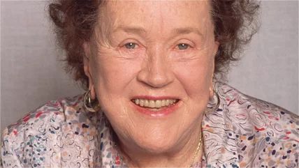 Julia Child smiles in close-up Cheesecloth Turkey, Best Sauteed Mushrooms, Child Genius, Julia Childs, Michael Symon, French Cooking, Sauteed Mushrooms, Cake Tasting, Julia Child