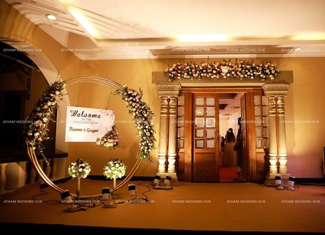 Entrance and Name board..!!! Wedding Entrance Name Board Decor, Engagement Entrance Decoration, Wedding Boards Signs Entrance Indian, Wedding Name Board Indian, Engagement Name Board Ideas, Welcome Board Wedding Entrance Indian, Name Board For Wedding Entrance, Welcome Board Wedding Entrance, Cherry Blossom Wedding Theme