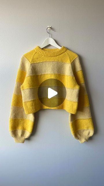 Rilleruth // Nina Ruth on Instagram: "Hack It Sweater 💛

For more information about the Hack It Sweater pattern please check out my story highlights 🤩⭐️ You can find the pattern at Ravelry and www.rilleruth.com. The following information is not in the original pattern. Remember to save! 

This jumper is worked with the following hacks:
- Hack #1 (yarn): The jumper is worked with one strand Plum from @raumagarn (022 and 181) and one strand of Sky from @strikkemekka.no (616 and 617) held together. 
- Hack #2 (gauge): The jumper is knitted with a gauge of 19 sts = 10 cm in a size 5.
- Hack #4B (sleeves): This jumper is knitted with balloon shaped sleeves. 
- Hack #5B (neckline): This jumper is knitted with a double folded rib. 
- Hack #7B: The body is knitted 20 cm shorter than the basic pa Balloon Shapes, It Goes On, Story Highlights, Sweater Pattern, My Story, Ravelry, More Information, Plum, 20 Cm