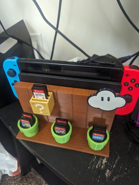 Mario Switch, Nintendo Switch Dock, Mario Theme, 3d Printer Projects, 3d Printable, Docking Station, Slots Games, 3d Printer, Nintendo Switch