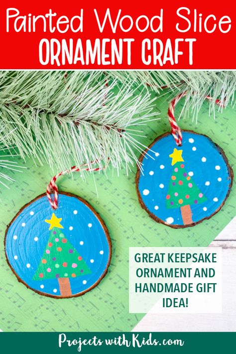 Christmas Ornaments Homemade Kids, Christmas Projects For Kids, Chalkboard Ornament, School Christmas Gifts, Christmas Tree Ornament Crafts, Ornaments Diy Kids, Wood Slice Christmas, Christmas Door Decorating Contest, Potted Christmas Trees