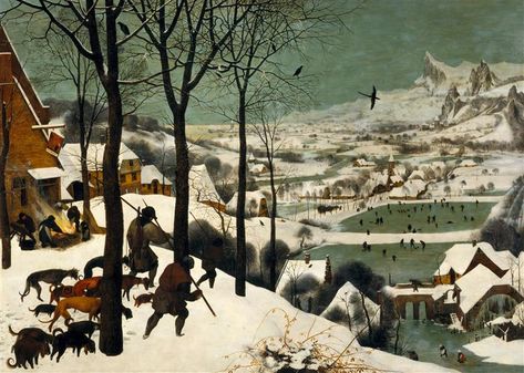 Winter Art Projects for Kids inspired by famous Winter paintings. Free Printable Download Available! Learn how a few winter paintings changed art history with this multi-disciplinary art curriculum; includes discussion questions, learning activities, curriculum connections and lesson plans. #arted #arthistory #artappreciation #monet #bruegel #winterart #winterartprojects #highschoolart #middleschoolart #winterpainting #littleiceage Hunters In The Snow, Bruegel The Elder, Pieter Bruegel The Elder, Pieter Bruegel, Winter Painting, Oil Painting Reproductions, Caravaggio, Painting Reproductions, Wassily Kandinsky