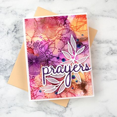 Jennifer McGuire on Instagram: “Ooooooo I love me some layers! Layers of die cuts. Layers of ink. You name it - I love it. Anyone else like layers? 🙌🏻 Link in bio to this…” Jennifer Mcguire Cards, Jennifer Mcguire Ink, Pinkfresh Studio, Alcohol Ink Crafts, Jennifer Mcguire, Yupo Paper, Hello Cards, Love Stamps, Alcohol Ink Painting