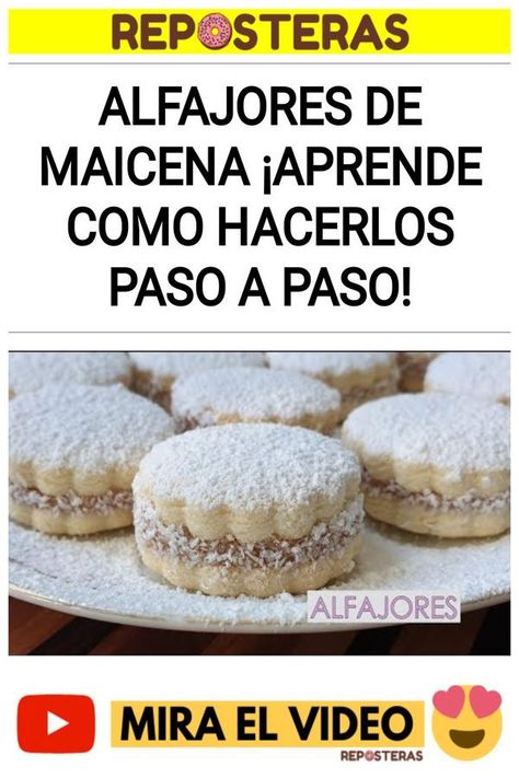 Alfajores de maicena ¡Aprende como hacerlos paso a paso! Hamburger Bun, Macarons, Origami, Bread