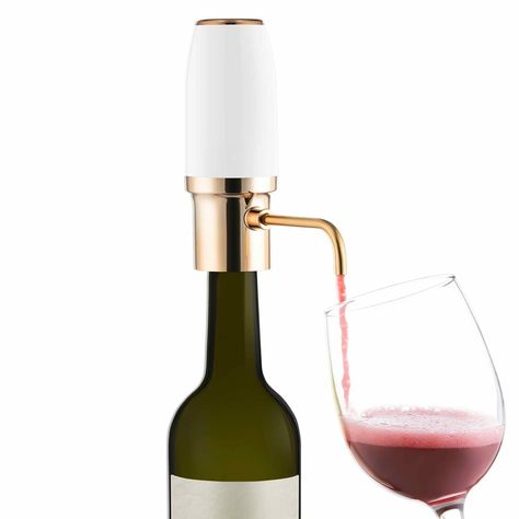 Wine Gadgets, Wine Aerator Pourer, Wine Dispenser, Wine Aerator, Wine Pourer, Start Button, A Bottle Of Wine, Bottle Of Wine, Micro Usb Cable