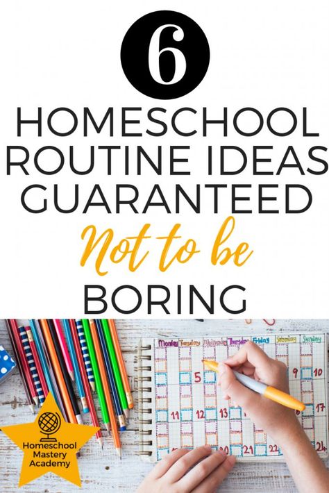 *Saved to read! I've got to know what routines aren't boring.  My homeschoolers never say they are bored, because that means chores :) Homeschool Routine, Routine Ideas, Homeschool Education, Homeschool Inspiration, How To Start Homeschooling, Homeschool Classroom, Homeschool Schedule, Homeschool Learning, Unit Studies