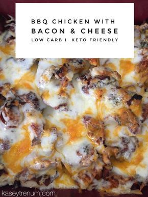 Super easy BBQ Chicken with Bacon & Cheese keto / ketogenic / ketogenic recipe / low carb /slow cooker / crock pot / Keto Friendly Crock Pot Meals, Bbq Chicken With Bacon And Cheese, Keto Bbq Chicken Casserole, Keto Bbq Chicken, Kasey Trenum, Chicken With Bacon, Keto Bbq, Easy Bbq Chicken, Cheese Keto