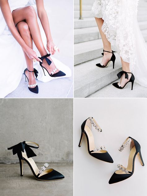 Fashion-Forward Black Wedding Shoes! 7 Stunning Black Evening Shoes For Your Special Occasion! Wedding Heels Black, Black Evening Shoes, Black Wedding Shoes, Beautiful Wedding Shoes, Perfect Wedding Shoes, Wedding Sneakers, Special Occasion Shoes, Wedding Shoes Bride, Ad Fashion