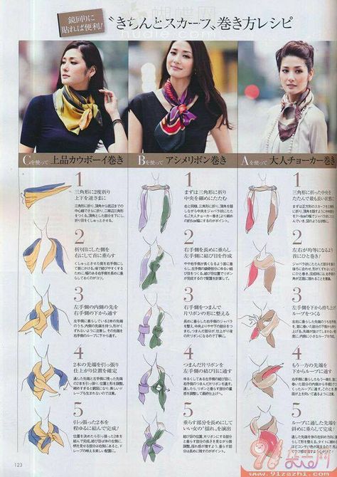 Ways To Tie Scarves, Stile Preppy, Scarf Knots, Mode Tips, Mode Hippie, Ways To Wear A Scarf, How To Wear A Scarf, Scarf Outfit, Tie Scarf