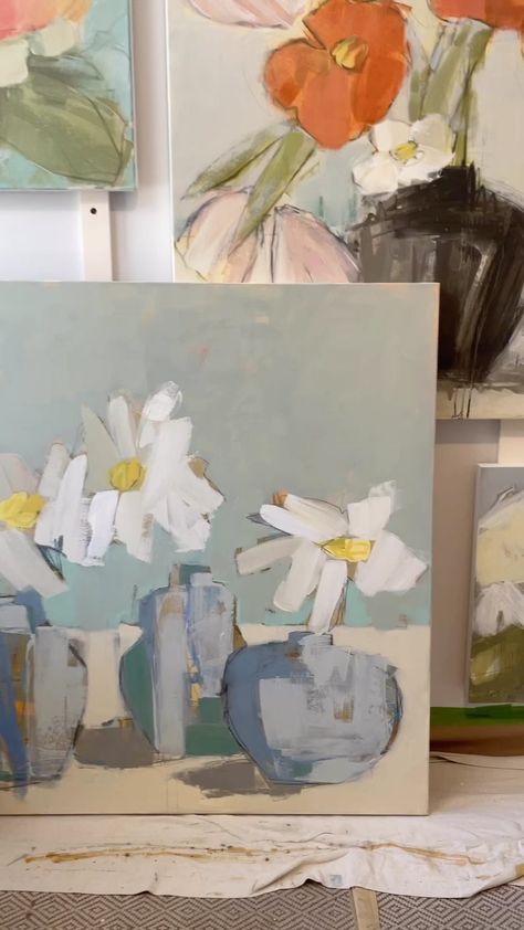 Lynn Johnson (@lynn_johnson_art) • Instagram photos and videos Painting Perspective, Holly Johnson, Lynn Johnson, Painting Flowers Tutorial, Acrylic Painting Inspiration, Mono Print, Daisy Art, Artsy Pictures, Abstract Flower Art