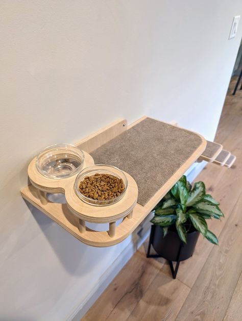 This Feeding Stands item by RogueHomeDesign has 2887 favorites from Etsy shoppers. Ships from Medford, OR. Listed on Jul 18, 2024 Cat Basement Ideas, Cat Corner Ideas, Shelves For Cats, Diy Cat Shelves, Cat Room Decor, Katt Grejer, Cat Ladder, Cat Shelf, Cat Patio