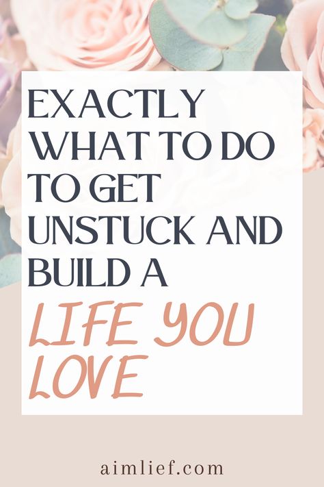 Wondering how to get out of a rut? Do you feel stuck? Here's how to get unstuck in life! With these self improvement tips you'll be able to reinvent yourself, change your life and build a life you love. live your dream life Building A Life You Love, How To Create A Life You Love, How To Build A Life You Love, How To Win Back The Love Of Your Life, Figuring Out What You Want In Life, How To Figure Out What You Want In Life, Get Out Of A Rut, Rebuild Your Life, Life Worth Living