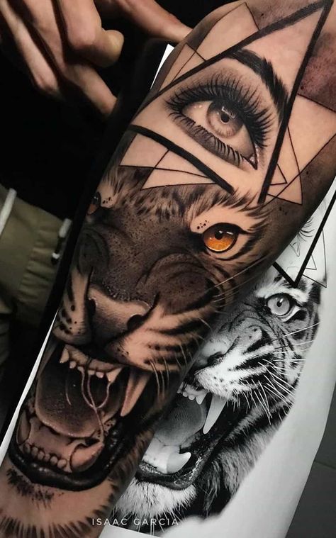 Lion Tattoo Sleeves, Girl Face Tattoo, Full Sleeve Tattoo Design, Full Arm Tattoos, Forarm Tattoos, Lion Tattoo Design, Tattoos For Women Half Sleeve, Airbrush App, Tatuaje A Color