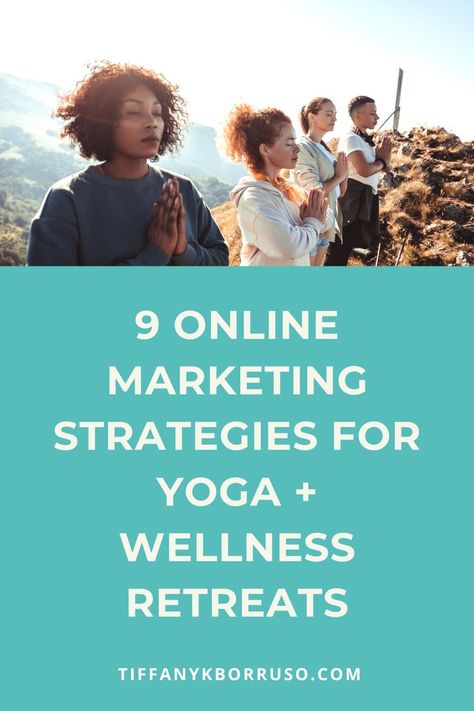 9 proven online marketing strategies every yoga and wellness retreat leader should use If you are a yoga teacher, coach or wellness professional hosting retreats you know how overwhelming it can be to promote your retreats online. Running a successful yoga and wellness retreat business is tough. There are so many choices out there as well as pressures from competition to bring in more clients. To stand out and get booked you have to have a compelling retreat marketing strategy. Retreat Business, Yoga Marketing, Mindfulness Retreat, Health Retreat, Yoga Business, Wellness Yoga, Wellness Retreat, Building Trust, Health And Wellness Coach