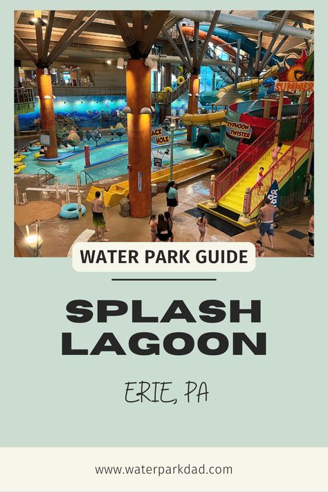 Image of the indoor water park at Splash Lagoon Pool Lazy River, Wolf Lodge, Wave Pool, Great Wolf Lodge, Lazy River, Indoor Waterpark, Erie Pa, Best Family Vacations, Family Vacation Destinations