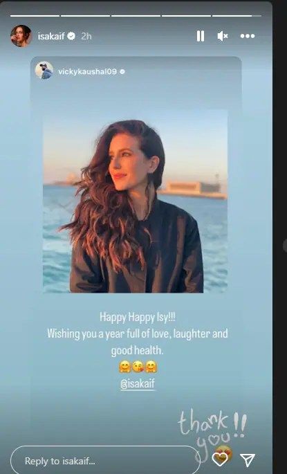 Vicky Kaushal Wished Sister-In-Law Isabelle Kaif On Her Birthday Like This Check more at https://ghandiclass.in/vicky-kaushal-wished-sister-in-law-isabelle-kaif-on-her-birthday-like-this/ Isabelle Kaif, Sister In Law Birthday, Vicky Kaushal, Law Of Karma, Wishes For Sister, Birthday Wishes For Sister, Birthday Wishes For Friend, Eyes Emoji, Birthday Wishes For Myself