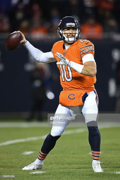 Mitch Trubisky Mitch Trubisky, Chicago Bears Football, Bears Football, Chicago Bears, Football Helmets, Bears, Chicago, Football, American Football