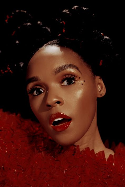 Janelle Monáe Is on the Cover of Paper Magazine With a Beauty Look That Won’t Disappoint Paper Magazine Cover, Playful Makeup, Janelle Monae, Paper Magazine, Red Manicure, Janelle Monáe, Photoshoot Concept, Red Lipstick, Magazine Cover