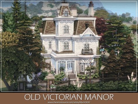 Sims 4 Victorian House No Cc, Sims 4 Edwardian House, Old Money House The Sims 4, Ts4 Victorian House, Victorian Home Sims 4, The Sims 4 Victorian House, Sims 4 Victorian House Cc, Victorian Homes Sims 4, Sims 4 Manor House