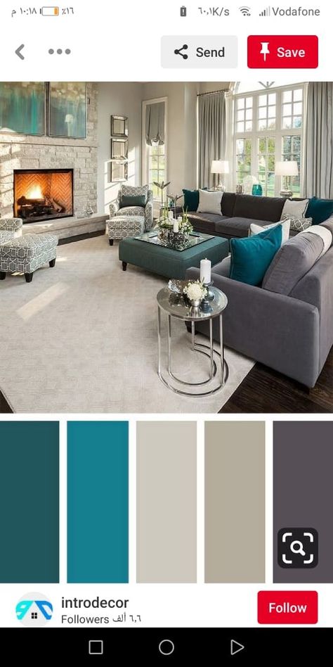 Black Living Room Decor, Living Room Decor Gray, Living Room Decor Colors, Black Living Room, Living Room Color Schemes, Living Room Red, Trendy Living Rooms, Neutral Living Room, Transitional Living Rooms