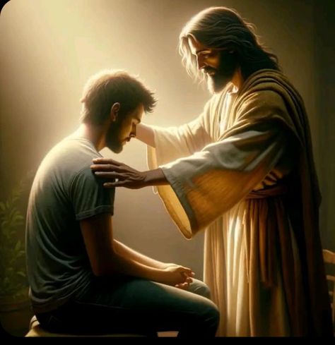 Bible Fanart, Prayer Images, Bible Artwork, Jesus Cartoon, Bible Verses Kjv, Jesus Songs, Jesus Artwork, Pictures Of Christ, Jesus Christ Artwork