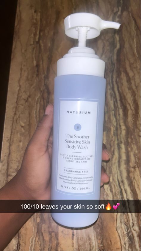 Naturium Sensitive Skin #Naturium Naturium Body Care, Naturum Body Wash, Sensitive Skin Hygiene, Naturium Body Washes, Sensitive Skin Body Wash, Highschool Outfits, Face Skin Care Routine, Routine Aesthetic, Stretch Mark