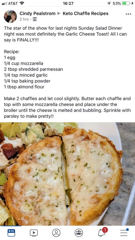 Garlic Cheese Toast, Pasta Healthy, Chaffle Recipe, Waffle Maker Recipes, Keto Easy, Garlic Cheese, Recipes Pasta, Cheese Toast, Egg Diet