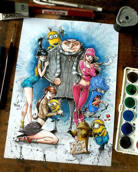 Dark Cartoon, Dark Disney Art, Dark Disney, Famous Cartoons, Female Art Painting, Dope Cartoon Art, Anime Crafts, Scary Art, Art Anime