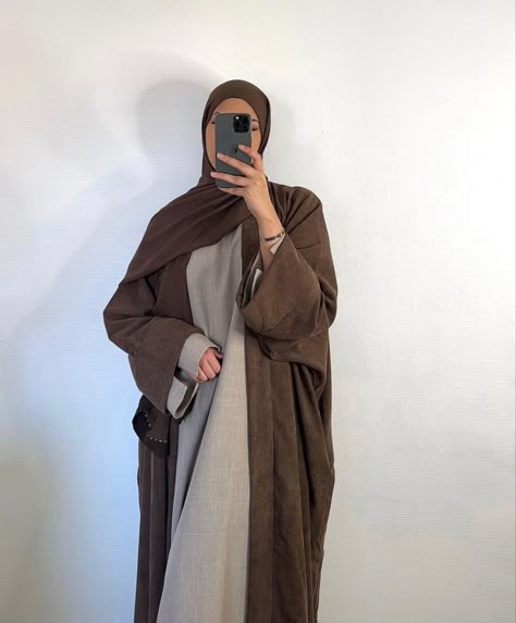 Open Abaya Outfit, Khimar Outfits, Big Safe, Islamic Aesthetics, Abaya Outfits, Modest Outfits Muslim, Abaya Outfit, Abaya Kimono, Hijabi Fits