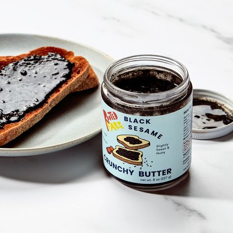 I Love This Crunchy Black Sesame Butter | Epicurious Black Sesame Butter, Mail Order Gifts, Black Sesame Paste, Mochi Cake, Safe Family, Condiment Recipes, Random Recipes, Black Sesame, Recipe Organization