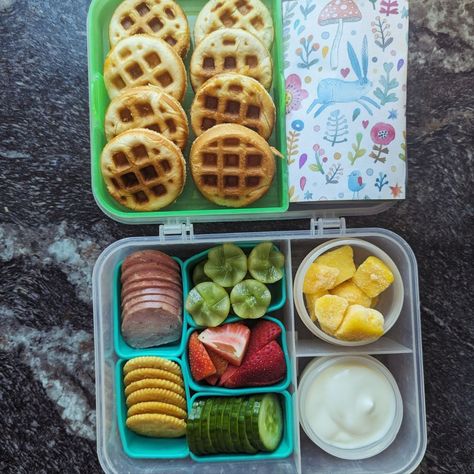 Make Tuesday a treat with waffles & fruits! Pack mini waffles with a side of juicy fruits for a delicious and fun snack. It's a great way to bring a smile to your child's face during snack time. 🧇🍇 By @Kidscantwaitforlunch https://www.teuko.com/l/1b912962 By @survivingschoollunches https://www.teuko.com/l/9246b54f Find more creative snack ideas at Teuko.com and add variety to your child’s lunchbox! #Applesauce #BackToSchool #BackToSchool2024 #bento #bentobox #Cheese #Crackers #food #foodph... Creative Snack Ideas, Mini Waffles, Creative Snacks, Lunchbox Ideas, Juicy Fruit, Cheese Crackers, Snack Ideas, Snack Time, Fun Snacks