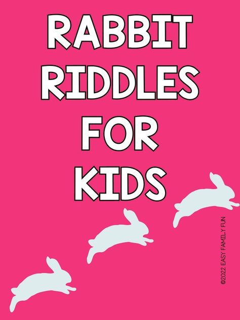 65 The Best Rabbit Riddles For Kids That Make You Hop! Easter Riddles For Kids, Easter Riddles, Riddles For Kids, Riddles, Easter Egg, You Think, Egg, I Can, For Kids