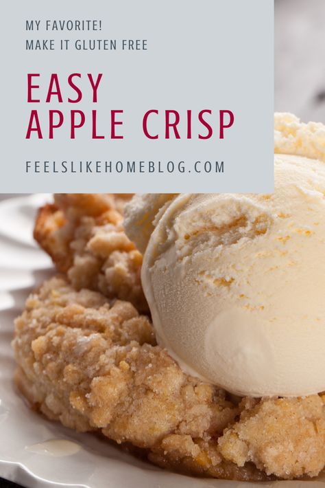 Apple Crisp With Oats, Apple Crisp Recipe Easy, Apple Crisp No Oats, The Best Apple Crisp, Old Fashioned Apple Crisp, Easy Apple Crumble, Apple Crisp Topping, Best Apple Crisp Recipe, Best Apple Crisp