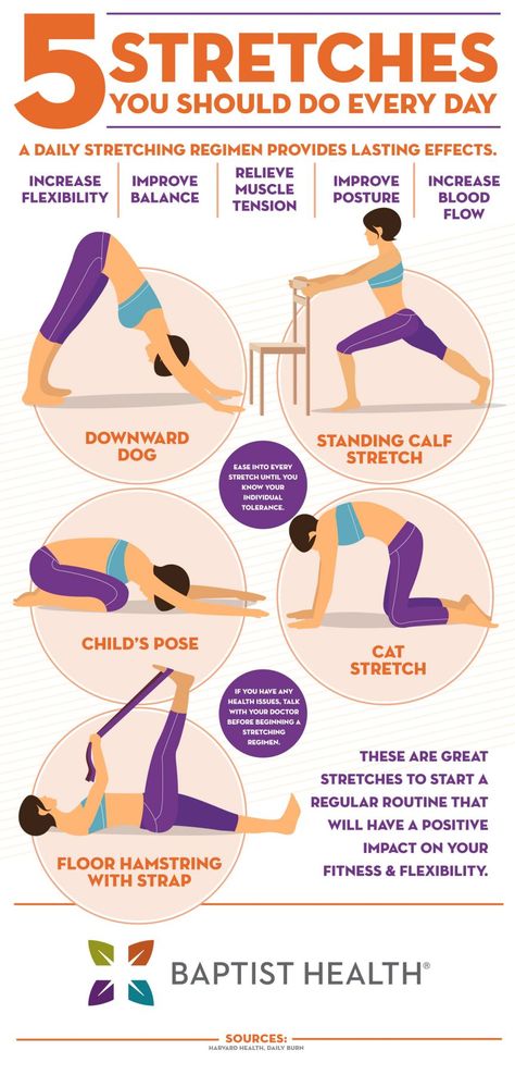 The Benefits of a Daily Stretching Routine - Baptist Health Blog Muscle Lengthening Exercises, Lengthening Exercises, Exercise Infographic, Stretching Benefits, Best Stretching Exercises, Daily Stretching, Daily Stretching Routine, Benefits Of Stretching, Daily Stretches