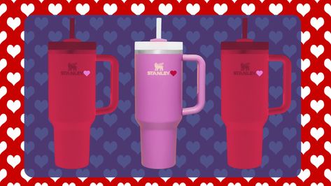 Target Has Valentine's Day Stanley Cups Stanley Valentine, Valentine Stanley, Valentines Cups, Target Valentines, Valentines Collection, Pink Water Bottle, Stanley Cups, Red Orange Color, Cup Ideas