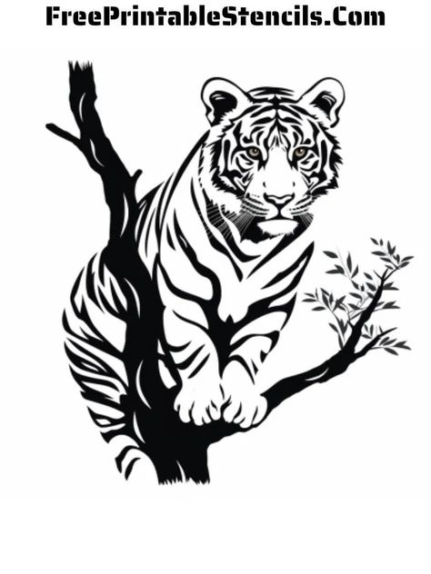 Free Printable Tiger Stencils - Free Printable Stencils Animal Stencils Printables Free, Free Printable Stencil Designs, Tiger Stencil, Free Stencils Printables Templates, Free Printable Stencils, Stencils Printables Templates, Prison Wife, Free Stencils Printables, Pyrography Patterns