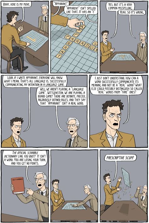 Wittgenstein Meme, Existential Comics, Analytic Philosophy, Philosophy Humor, Charles Sanders Peirce, Philosophy Memes, Funny Mood, Ludwig Wittgenstein, Office Memes