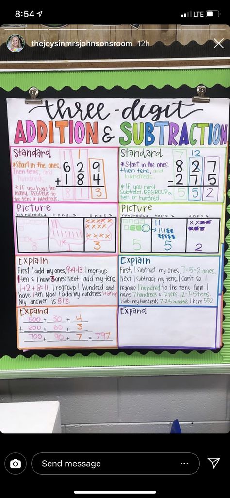 Addition Strategies Anchor Chart 3rd Grade, Adding Three Digit Numbers Anchor Chart, Adding And Subtracting Anchor Chart, Multiplication As Comparison, Three Digit Addition Anchor Chart, Multi Digit Addition Anchor Chart, Adding 3 Digit Numbers Anchor Chart, Subtracting Across Zeros Anchor Chart, Addition Anchor Chart 3rd Grade